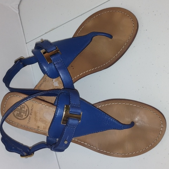 Tory Burch Women’s wedges Royal Blue size 10.5 - Picture 2 of 16